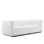 Modway Conjure Channel Tufted Upholstered Fabric Loveseat by Modway-EEI-5786