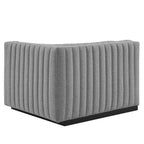 Modway Conjure Channel Tufted Upholstered Fabric Right-Arm Chair by Modway-EEI-5493