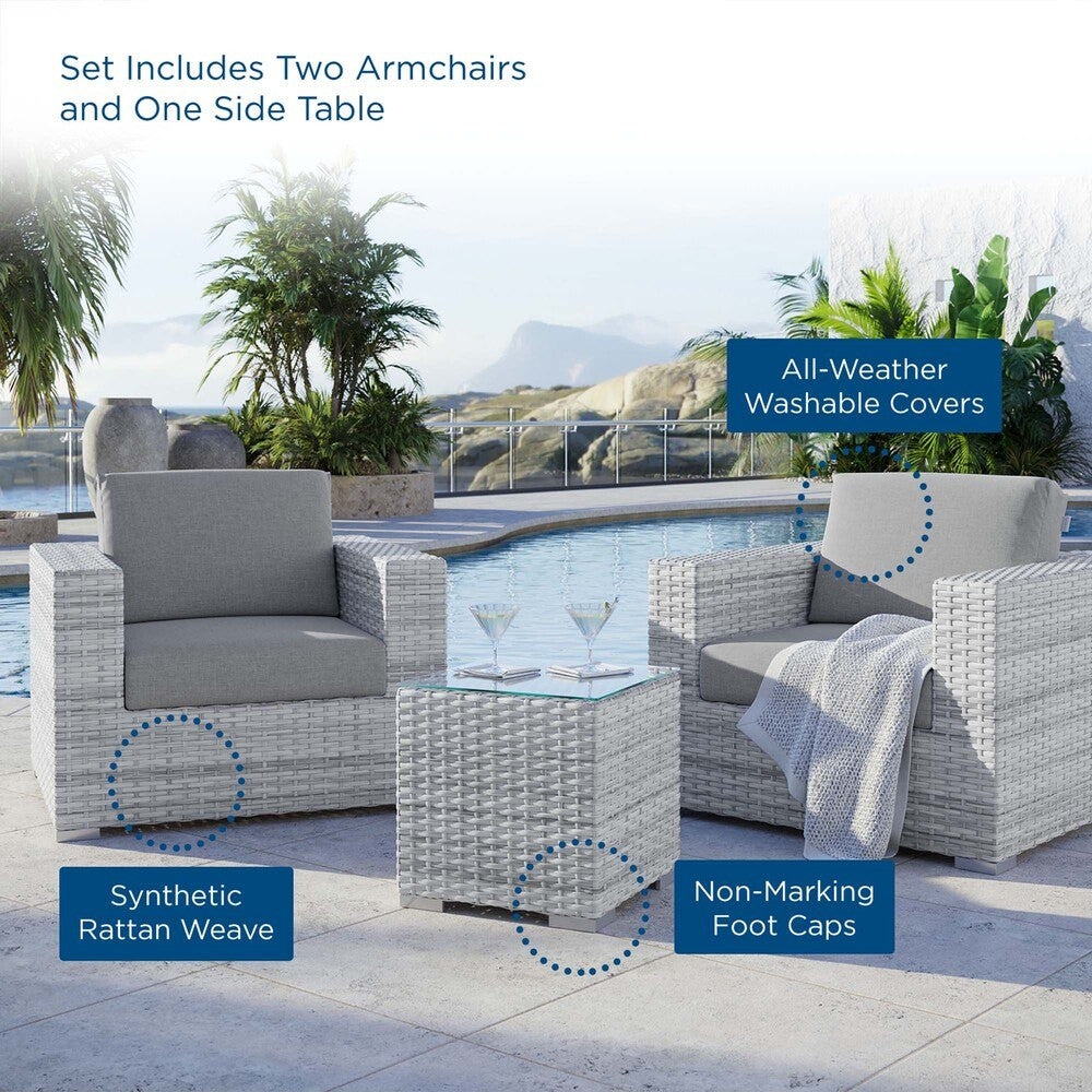 EEI-5444 Convene 3-Piece Outdoor Patio Set by Modway