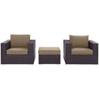 EEI-2174 Convene 3 Piece Outdoor Patio Sofa Set by Modway
