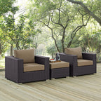 EEI-2174 Convene 3 Piece Outdoor Patio Sofa Set by Modway