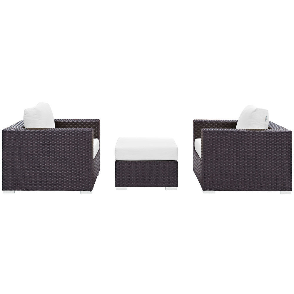EEI-2174 Convene 3 Piece Outdoor Patio Sofa Set by Modway