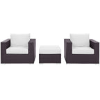 EEI-2174 Convene 3 Piece Outdoor Patio Sofa Set by Modway