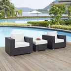 EEI-2174 Convene 3 Piece Outdoor Patio Sofa Set by Modway