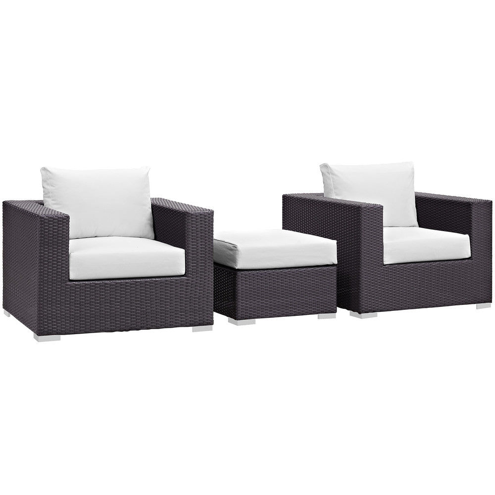 EEI-2174 Convene 3 Piece Outdoor Patio Sofa Set by Modway