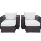 EEI-2202 Convene 4 Piece Outdoor Patio Sectional Set by Modway
