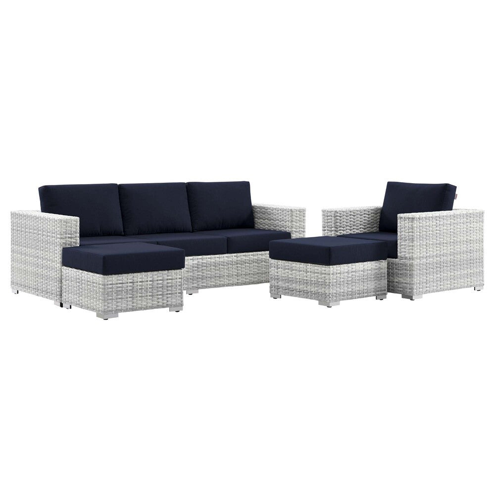 EEI-5451-LGR-NAV Convene 4-Piece Outdoor Patio Set by Modway