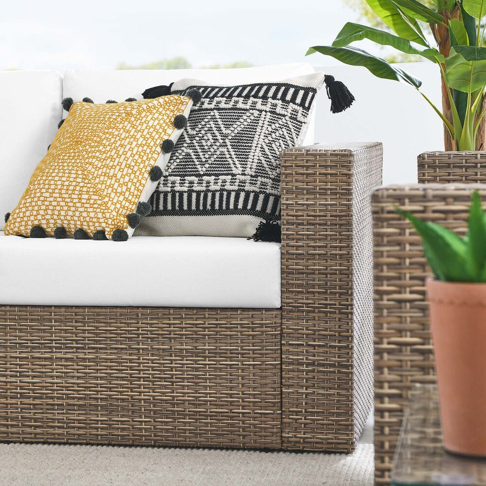 EEI-6331-CAP-WHI Convene 5-Piece Outdoor Patio Furniture Set by Modway
