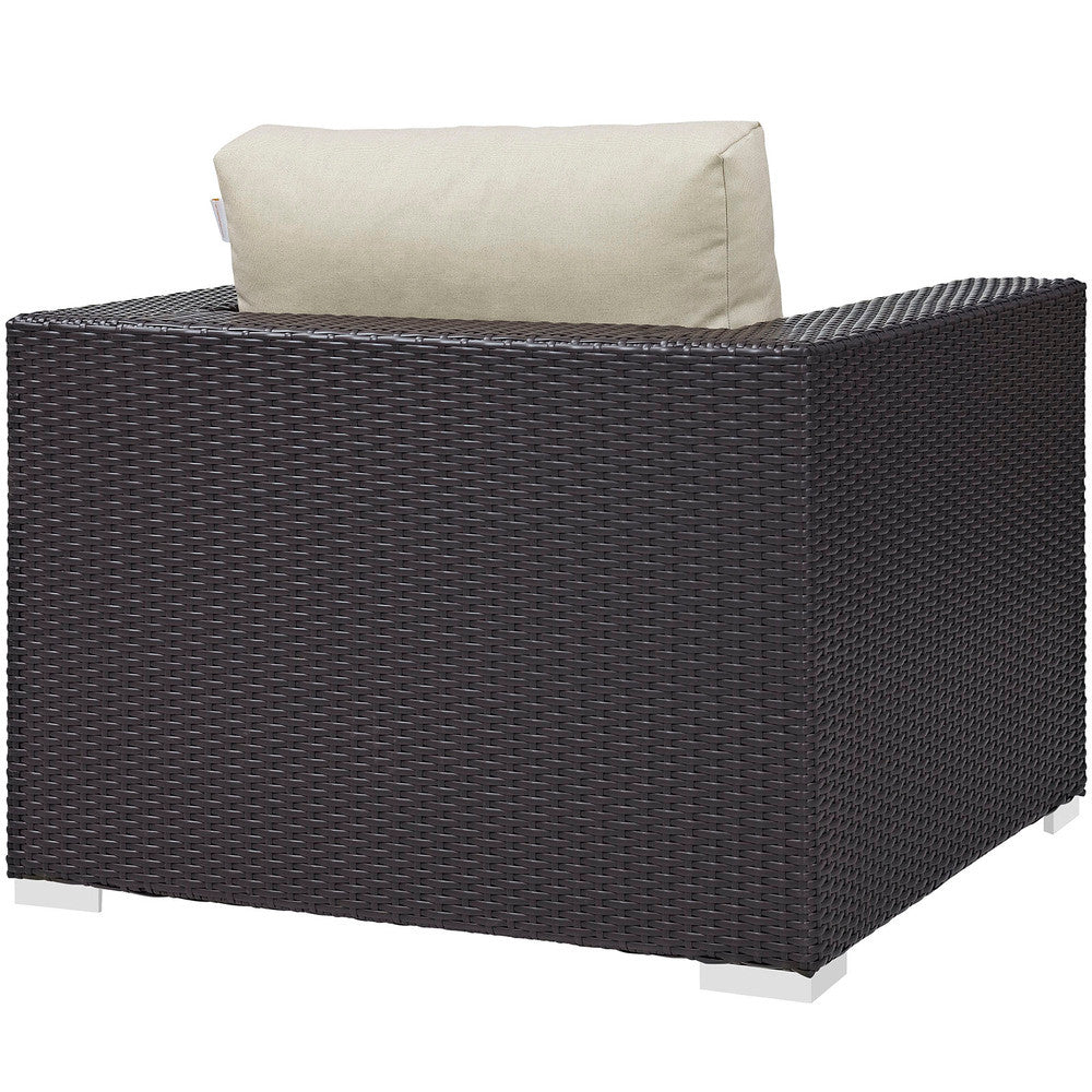 EEI-1809 Convene 5 Piece Outdoor Patio Sectional Set by Modway