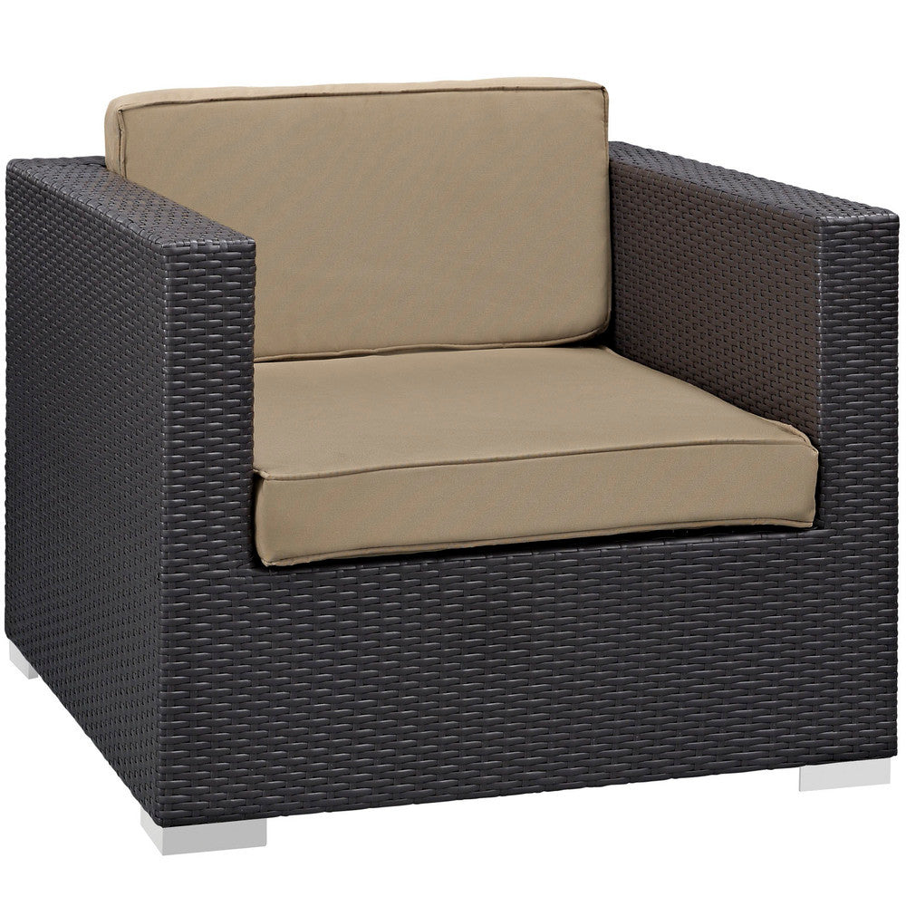 EEI-1809 Convene 5 Piece Outdoor Patio Sectional Set by Modway