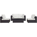 EEI-2163 Convene 5 Piece Outdoor Patio Sectional Set by Modway