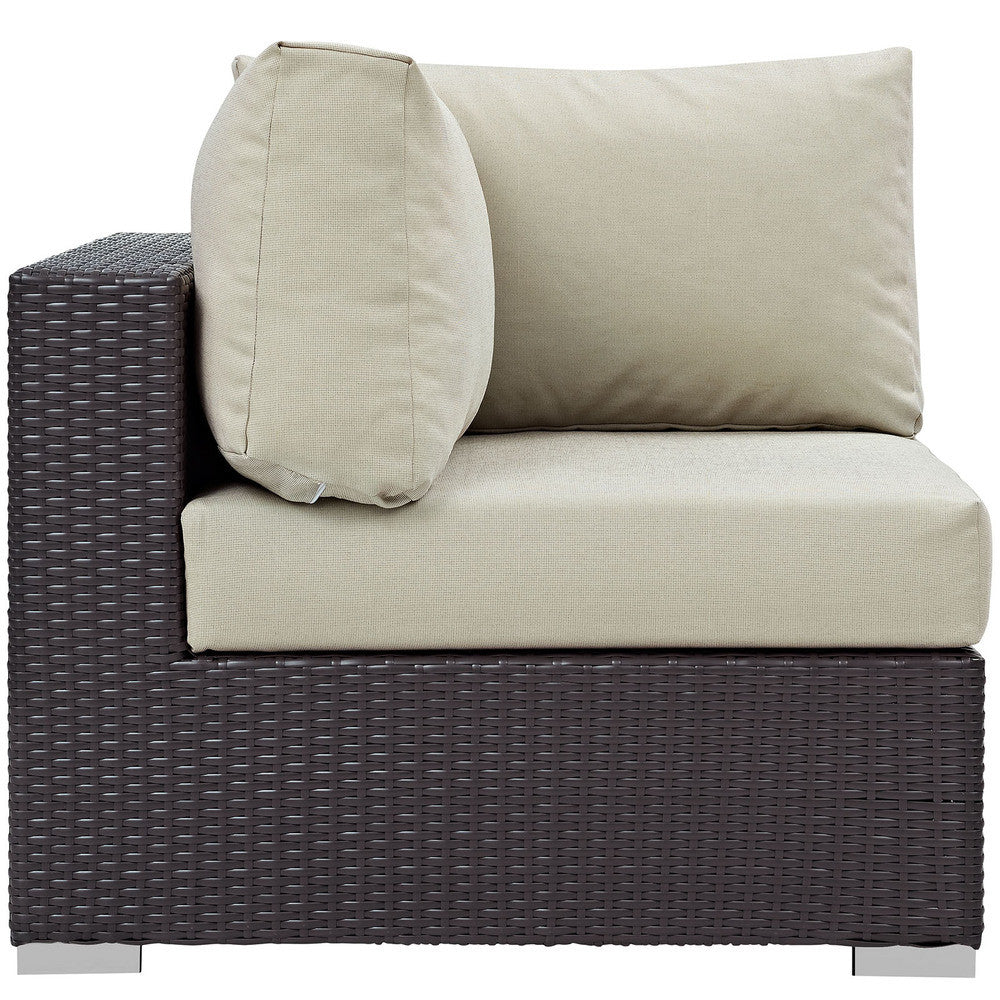 EEI-2172 Convene 5 Piece Outdoor Patio Sectional Set by Modway