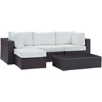 EEI-2172 Convene 5 Piece Outdoor Patio Sectional Set by Modway