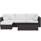 EEI-2172 Convene 5 Piece Outdoor Patio Sectional Set by Modway