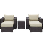EEI-2201 Convene 5 Piece Outdoor Patio Sectional Set by Modway