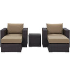 EEI-2201 Convene 5 Piece Outdoor Patio Sectional Set by Modway