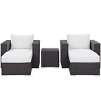 EEI-2201 Convene 5 Piece Outdoor Patio Sectional Set by Modway
