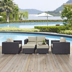 EEI-2158 Convene 5 Piece Outdoor Patio Sofa Set by Modway