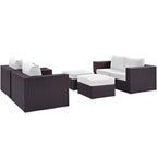 EEI-2158 Convene 5 Piece Outdoor Patio Sofa Set by Modway