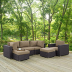 EEI-2207 Convene 6 Piece Outdoor Patio Sectional Set by Modway