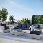 EEI-5449-LGR-NAV Convene 6-Piece Outdoor Patio Set by Modway