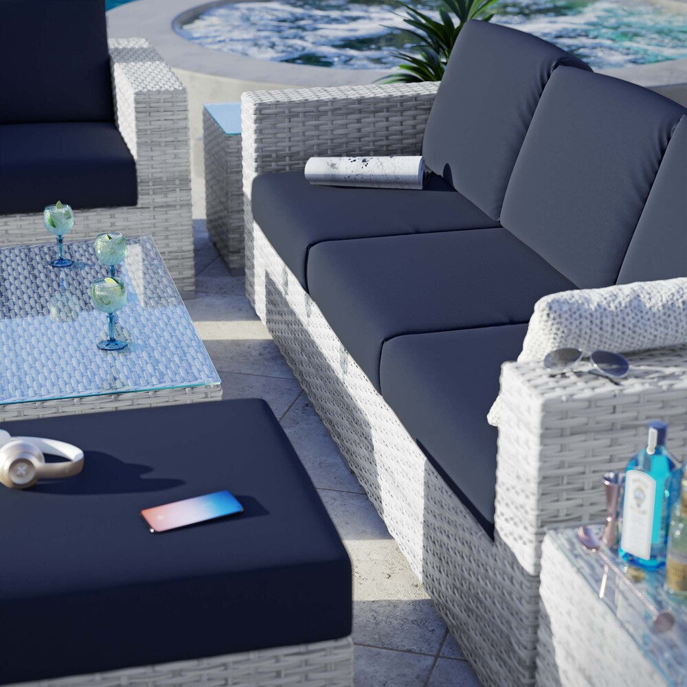 EEI-5449-LGR-NAV Convene 6-Piece Outdoor Patio Set by Modway