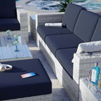 EEI-5449-LGR-NAV Convene 6-Piece Outdoor Patio Set by Modway