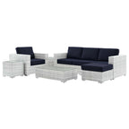 EEI-5449-LGR-NAV Convene 6-Piece Outdoor Patio Set by Modway