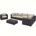 EEI-2157 Convene 7 Piece Outdoor Patio Sectional Set by Modway