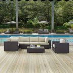EEI-2157 Convene 7 Piece Outdoor Patio Sectional Set by Modway