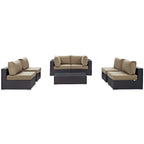 EEI-2164 Convene 7 Piece Outdoor Patio Sectional Set by Modway