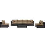 EEI-2164 Convene 7 Piece Outdoor Patio Sectional Set by Modway