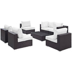 EEI-2164 Convene 7 Piece Outdoor Patio Sectional Set by Modway