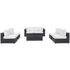 EEI-2164 Convene 7 Piece Outdoor Patio Sectional Set by Modway