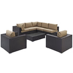 EEI-2203 Convene 8 Piece Outdoor Patio Sectional Set by Modway