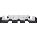 EEI-2204 Convene 8 Piece Outdoor Patio Sectional Set by Modway