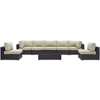 EEI-2205 Convene 8 Piece Outdoor Patio Sectional Set by Modway