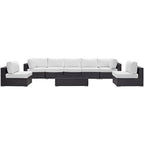 EEI-2205 Convene 8 Piece Outdoor Patio Sectional Set by Modway