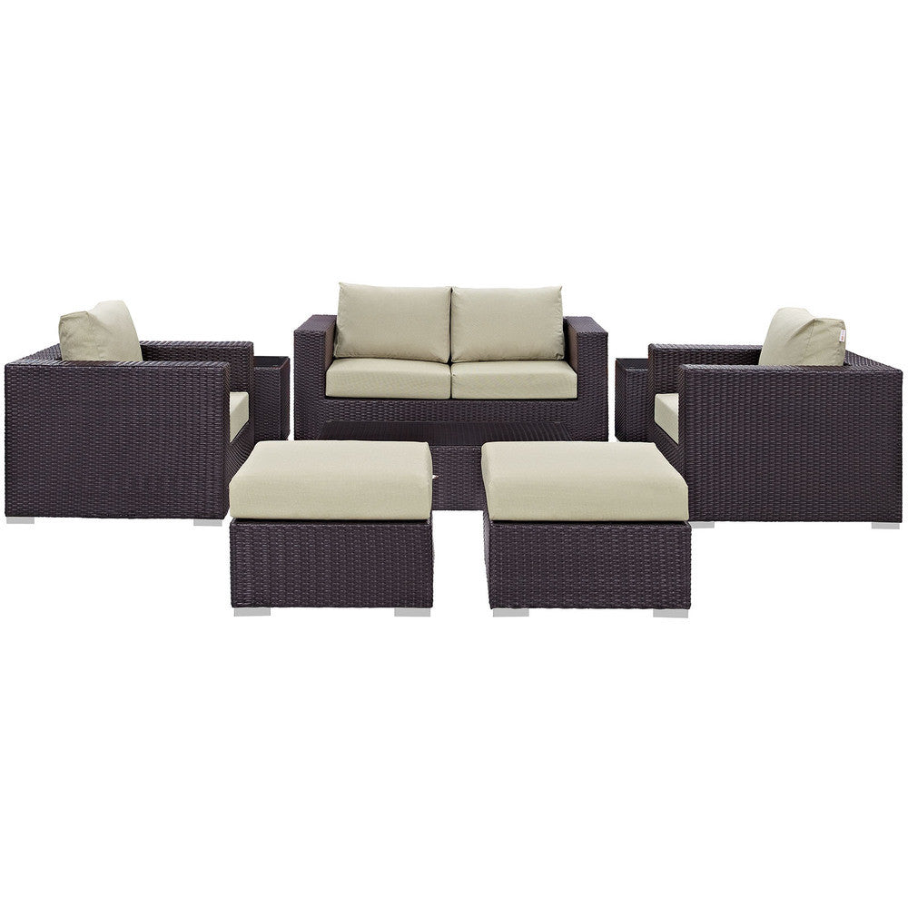 EEI-2159 Convene 8 Piece Outdoor Patio Sofa Set by Modway