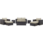 EEI-2159 Convene 8 Piece Outdoor Patio Sofa Set by Modway