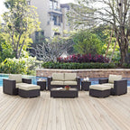 EEI-2159 Convene 8 Piece Outdoor Patio Sofa Set by Modway