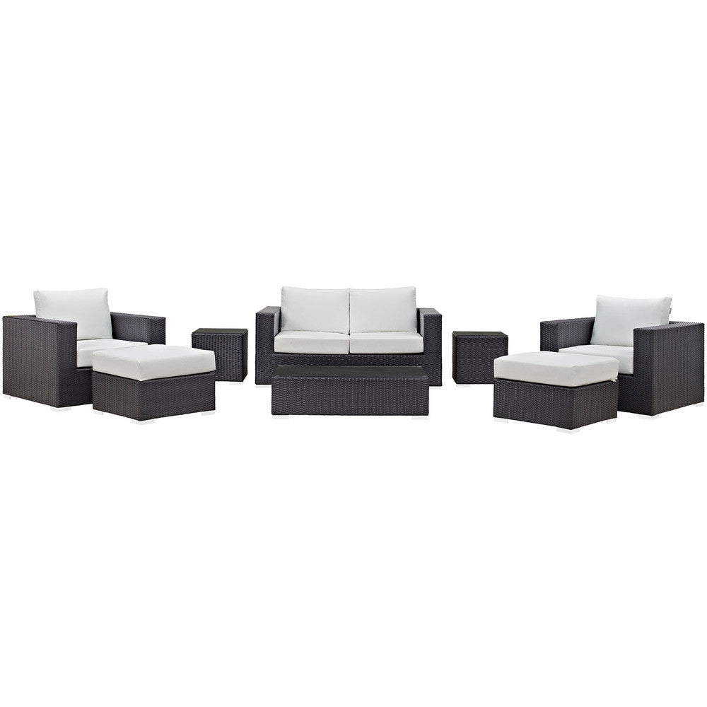 EEI-2159 Convene 8 Piece Outdoor Patio Sofa Set by Modway