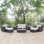 EEI-2159 Convene 8 Piece Outdoor Patio Sofa Set by Modway