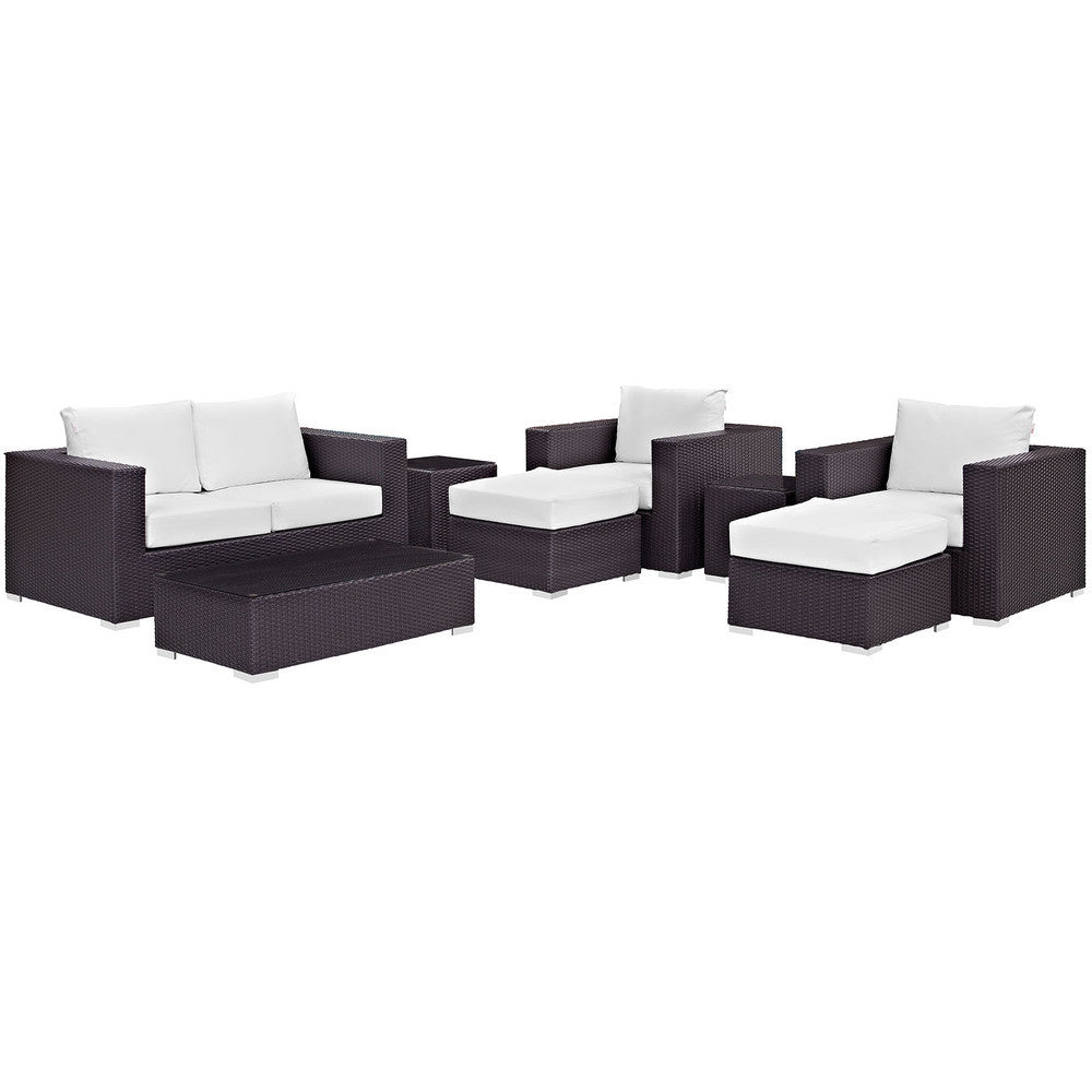 EEI-2159 Convene 8 Piece Outdoor Patio Sofa Set by Modway