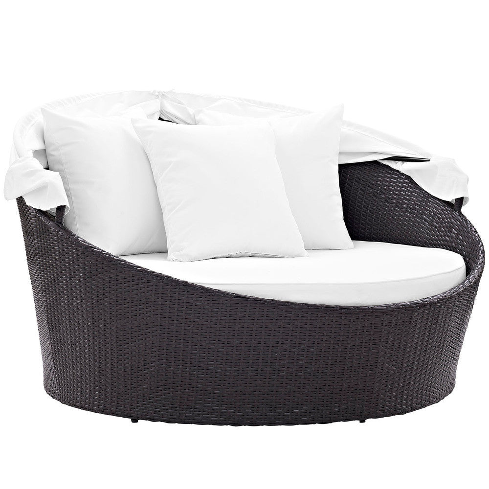EEI-2175-EXP-WHI Convene Canopy Outdoor Patio Daybed by Modway
