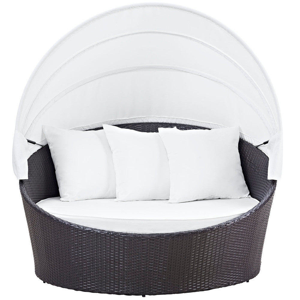 EEI-2175-EXP-WHI Convene Canopy Outdoor Patio Daybed by Modway