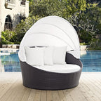 EEI-2175-EXP-WHI Convene Canopy Outdoor Patio Daybed by Modway