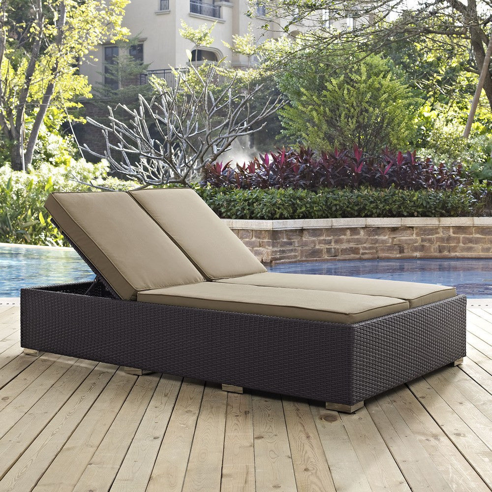 EEI-2177-EXP-MOC Convene Double Outdoor Patio Chaise by Modway