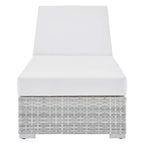 EEI-4307-LGR-WHI Convene Outdoor Patio Chaise by Modway