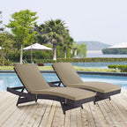 EEI-2428 Convene Outdoor Patio Chaise Set of 2 by Modway